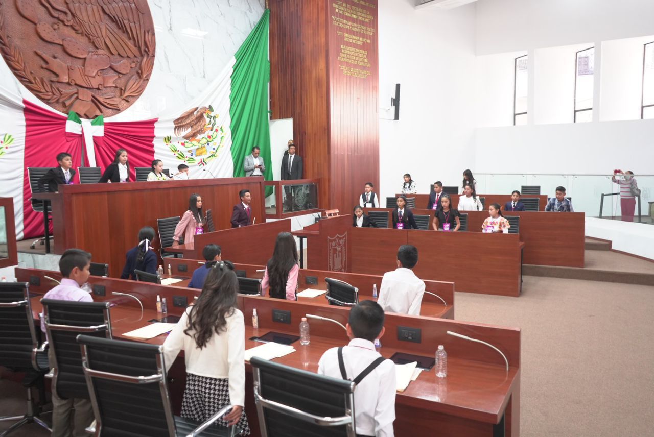 En el Congreso del Estado, se desarrolló el Décimo Quinto Parlamento Infantil 2024